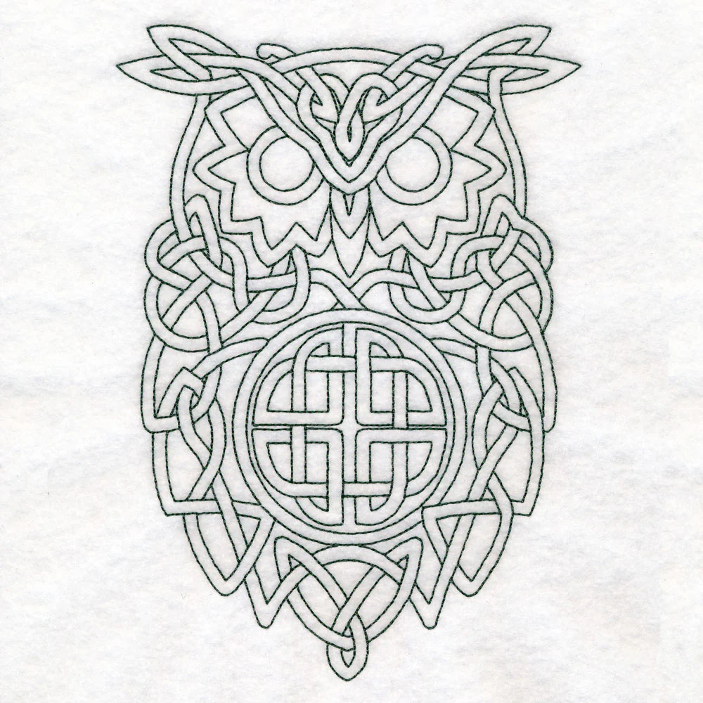 Simple Celtic Knotwork Owl (Quilting) - Image 5