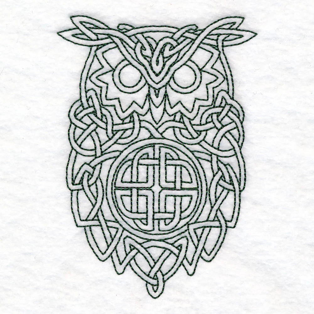 Simple Celtic Knotwork Owl (Quilting) - Image 8