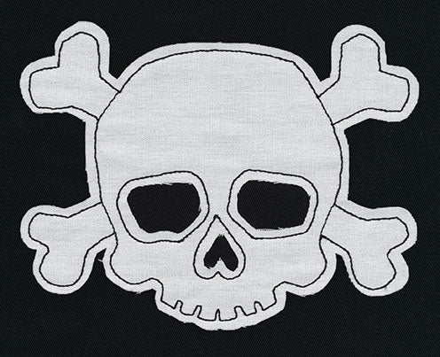 Simple Skull and Crossbones (Applique) - Image 2