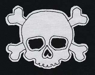 Simple Skull and Crossbones (Applique) - Image 3