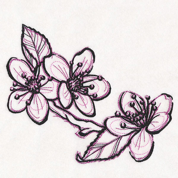 Sketchwork Cherry Blossoms - Image 5