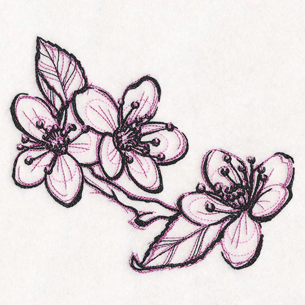 Sketchwork Cherry Blossoms - Image 8