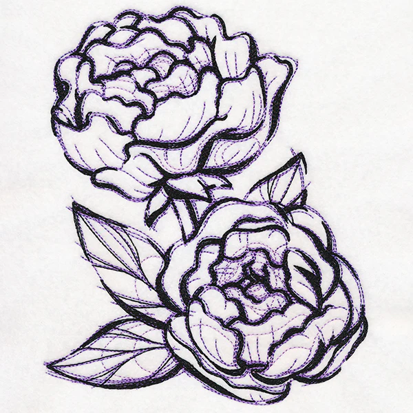 Sketchwork Peonies - Image 6