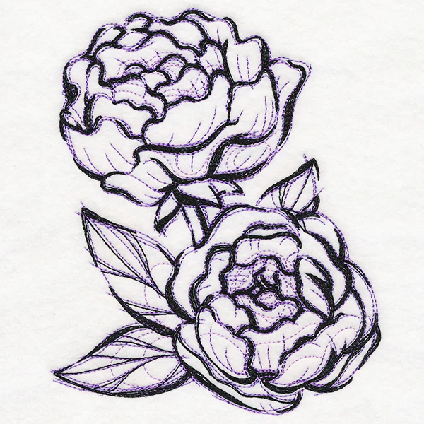 Sketchwork Peonies - Image 8