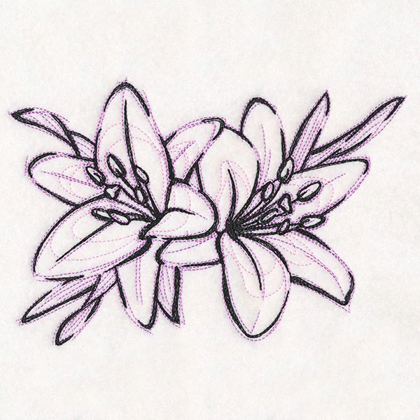 Sketchwork Tiger Lilies - Image 4