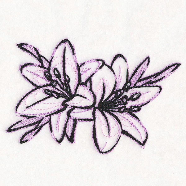 Sketchwork Tiger Lilies - Image 5