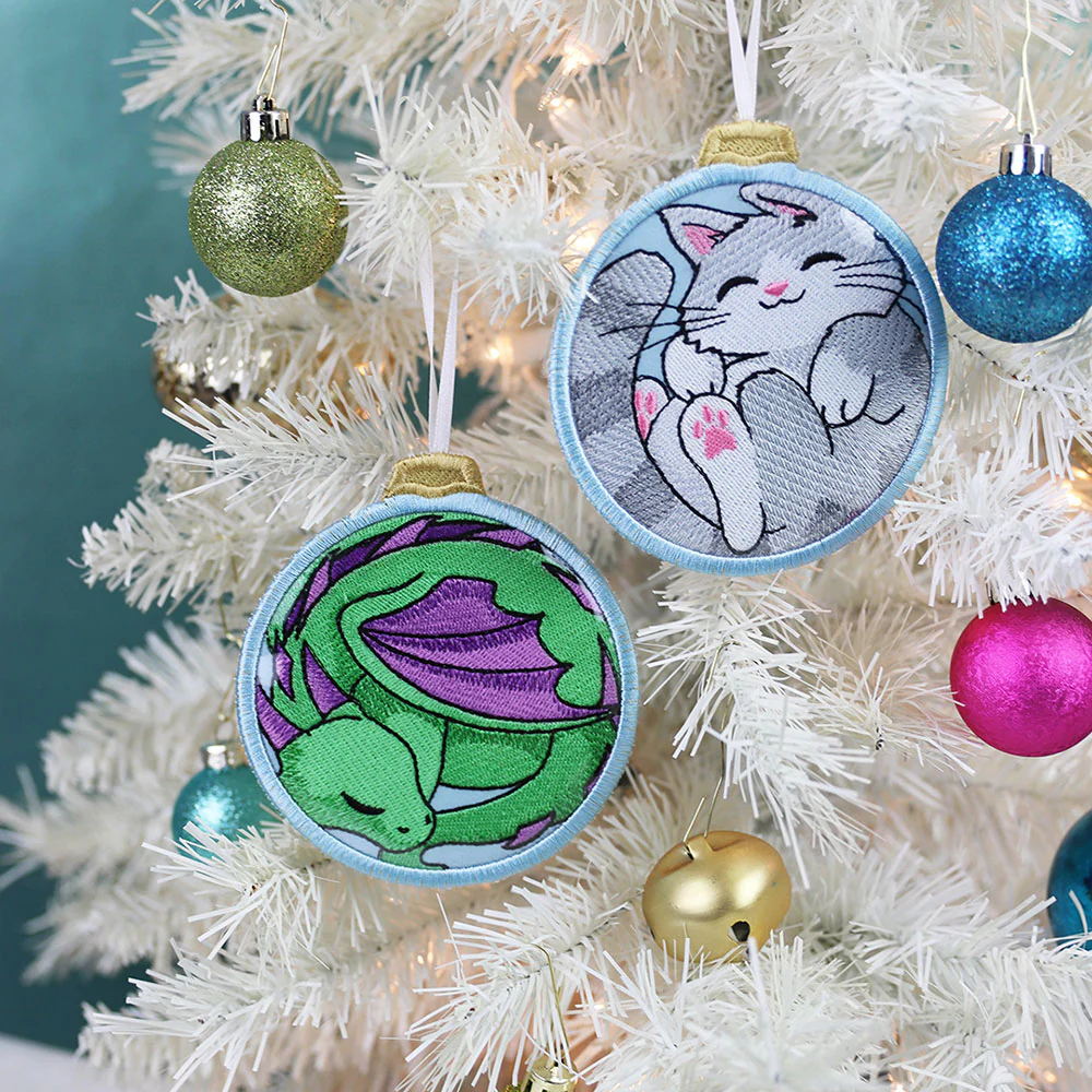 Sleepy Dragon Ornament (Vinyl Applique) - Image 3