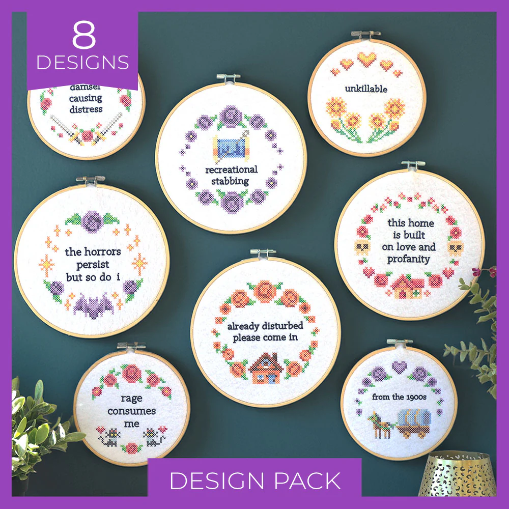 Snarky Samplers (Cross Stitch) Design Pack - Image 9