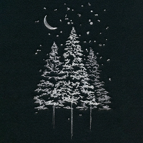 Snowy Moonlit Forest - Image 3
