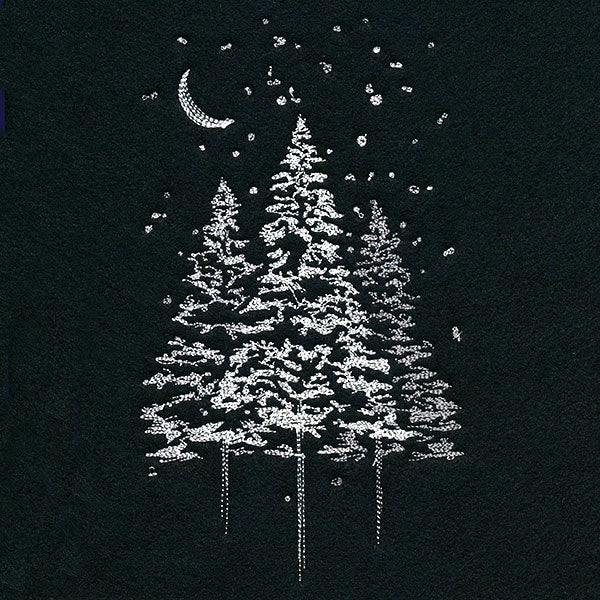 Snowy Moonlit Forest - Image 5