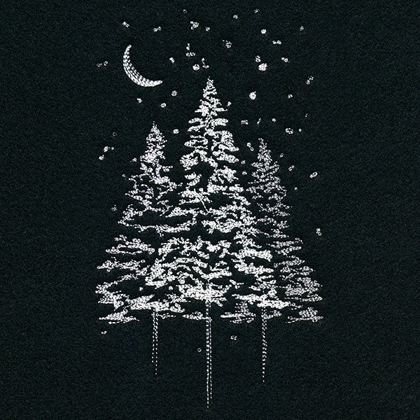 Snowy Moonlit Forest - Image 7