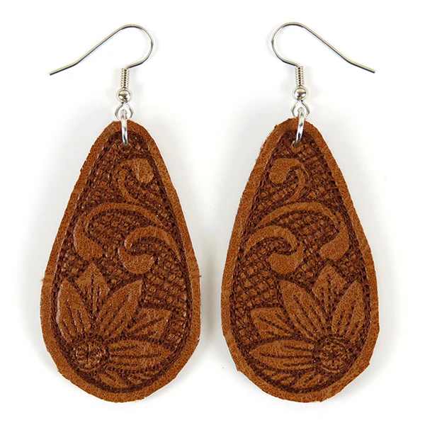 Southwestern Leather Earrings (In-the-Hoop) - Image 3