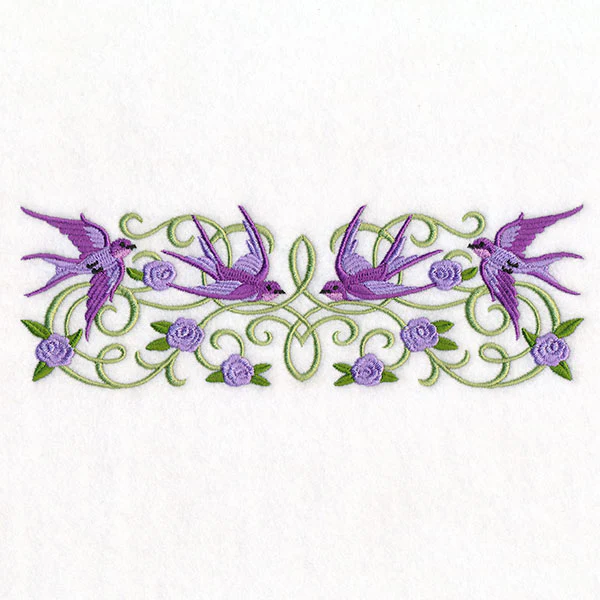 Sparrows in Flight Ironwork Border - Image 3