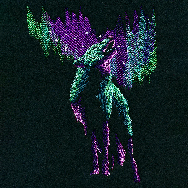 Spectacular Northern Lights Wolf - Image 5