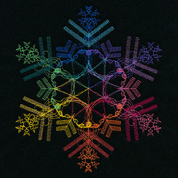 Spectrum of Color Snowflake