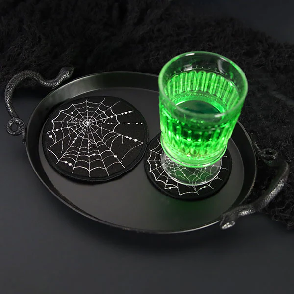 Spiraling Spiderwebs Coaster (In-the-Hoop) - Image 2
