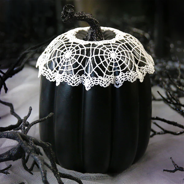 Spooky Spiderweb Doily - Open Center (Lace)