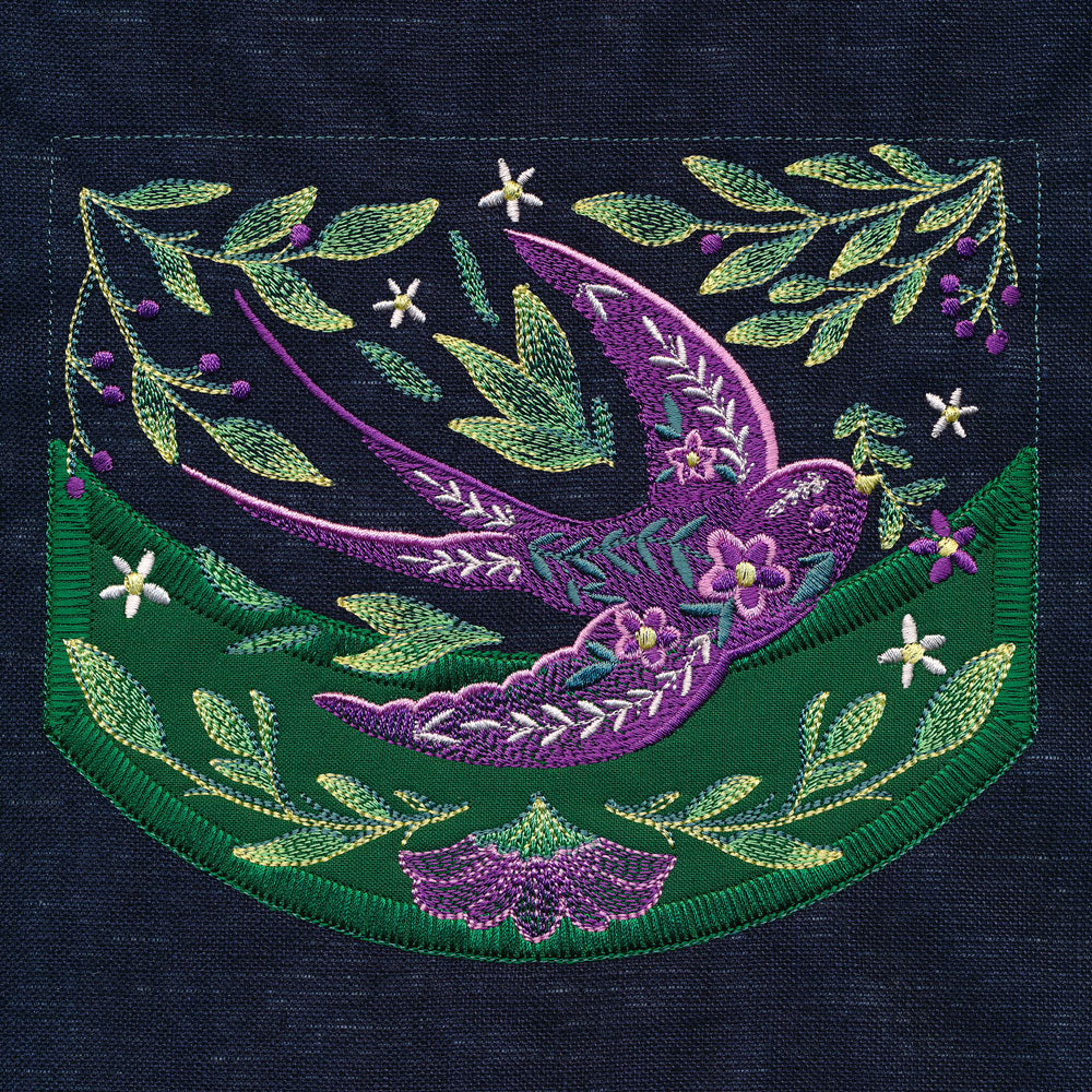 Spring Swallow Table Center Set (Applique) - Image 12