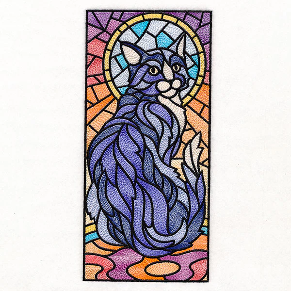 Stained Glass Cat Panel - Image 3