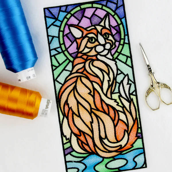 Stained Glass Cat Panel - Image 4