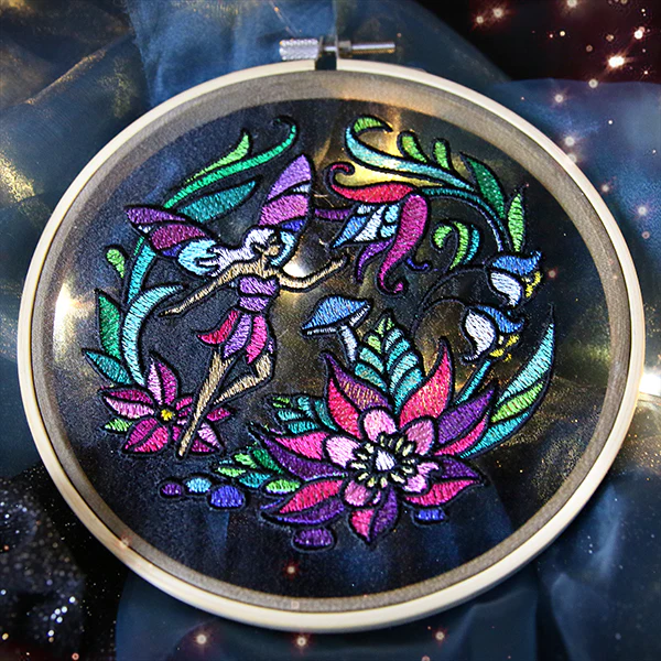 Stained Glass Fairy Scene - Image 4
