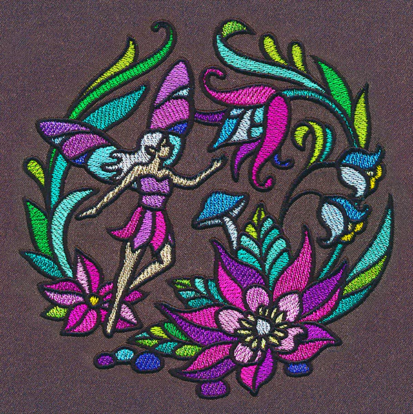 Stained Glass Fairy Scene - Image 5