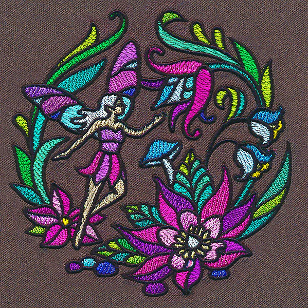 Stained Glass Fairy Scene - Image 7