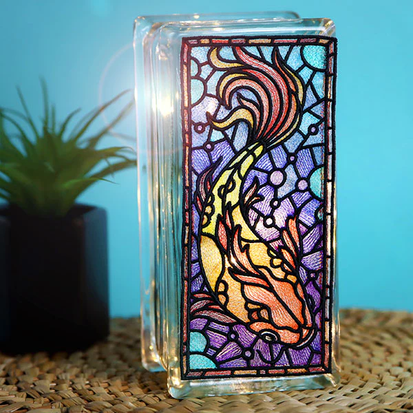 Stained Glass Koi Panel - Image 3