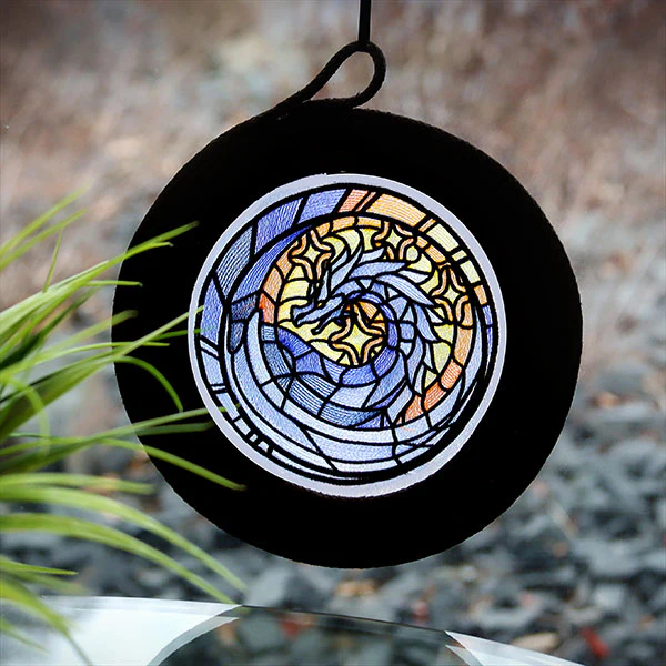 Stained Glass Medallion Dragon - Image 8