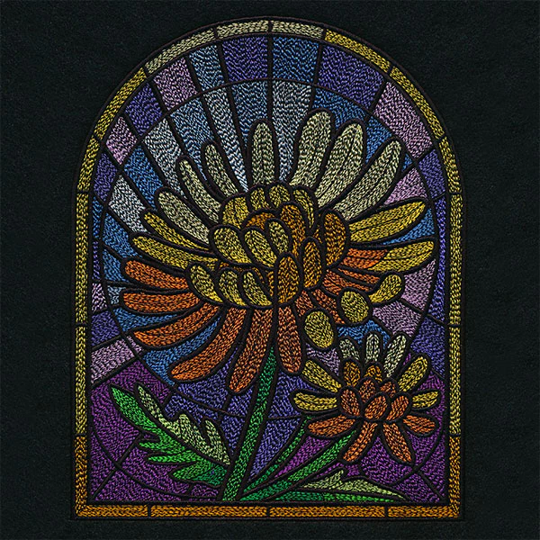 Stained Glass Mum Panel - Image 2