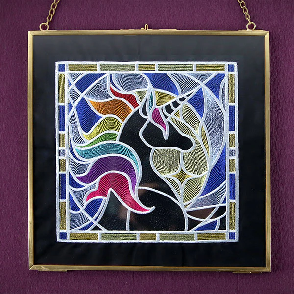Stained Glass Unicorn Square - Image 4