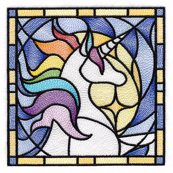 Stained Glass Unicorn Square - Image 5
