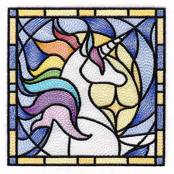Stained Glass Unicorn Square - Image 7