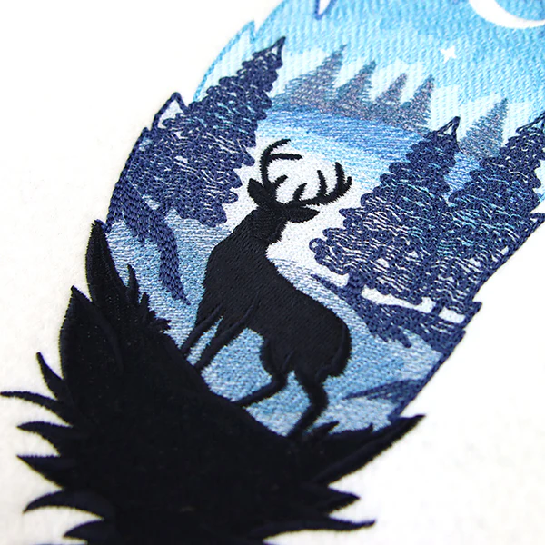 Starlight Forest Silhouette Scene - Image 10