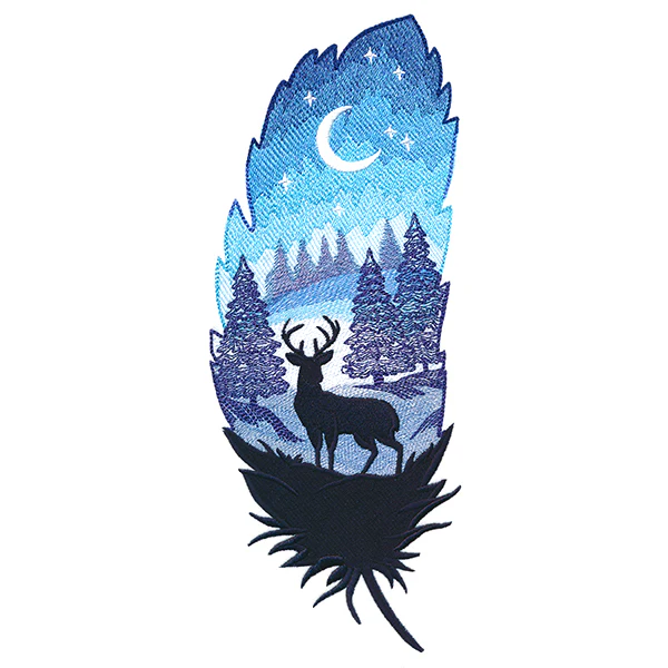 Starlight Forest Silhouette Scene - Image 9