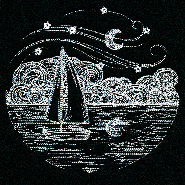 Starry Night Ocean Scene - Image 2