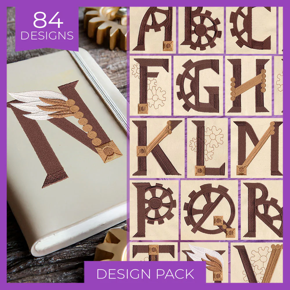 Steampunk Alphabet (Design Pack) - Image 6