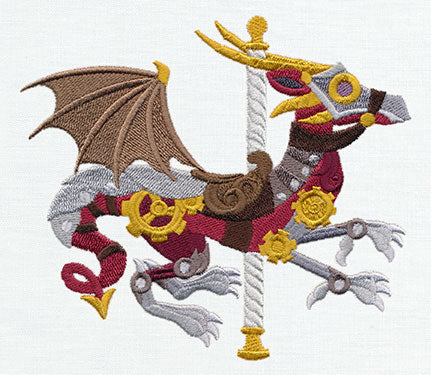 Steampunk Carousel - Dragon - Image 2