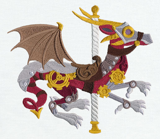 Steampunk Carousel - Dragon - Image 4