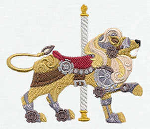 Steampunk Carousel - Lion - Image 3