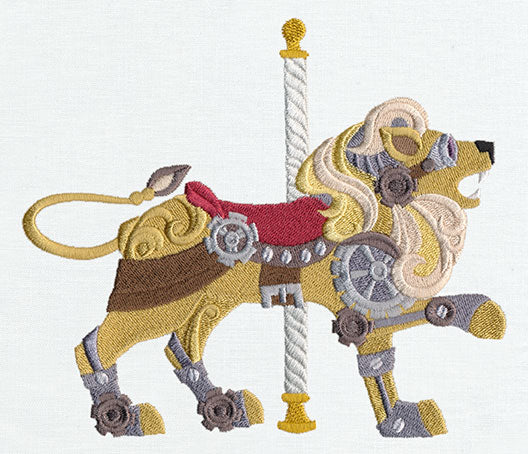Steampunk Carousel - Lion - Image 4
