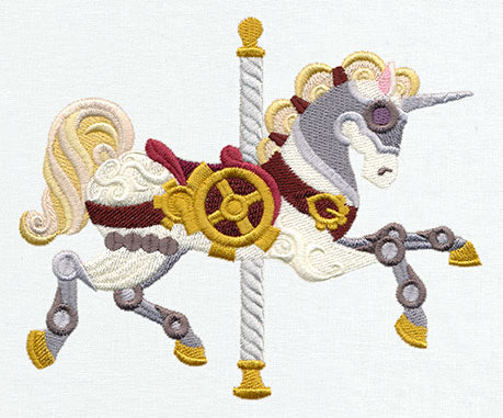 Steampunk Carousel - Unicorn - Image 2