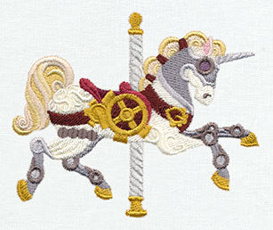 Steampunk Carousel - Unicorn - Image 3