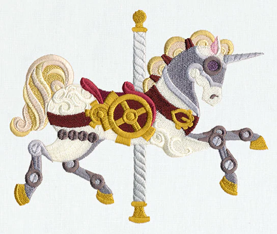 Steampunk Carousel - Unicorn - Image 4