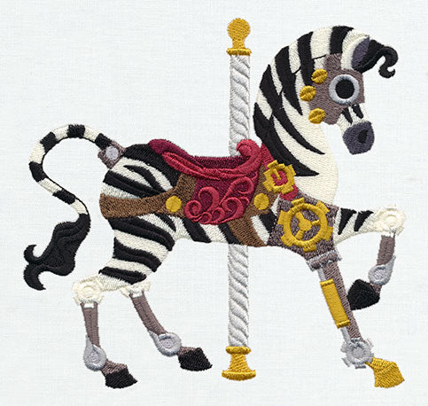 Steampunk Carousel - Zebra - Image 2