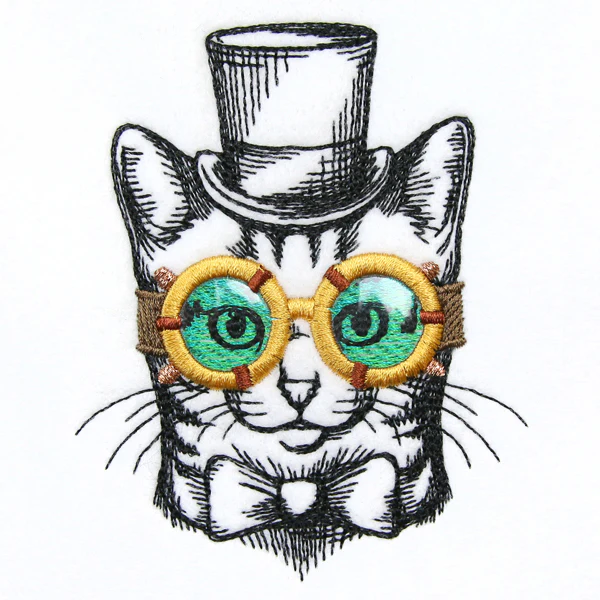 Steampunk Feline (Vinyl Applique) - Image 4