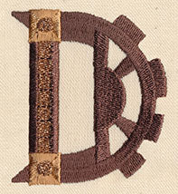Steampunk Letter D - Uppercase - Image 3