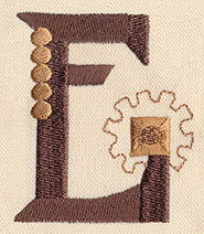 Steampunk Letter E - Uppercase - Image 3