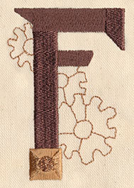 Steampunk Letter F - Uppercase - Image 2