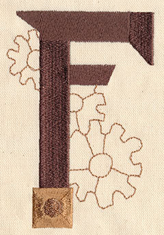 Steampunk Letter F - Uppercase - Image 6